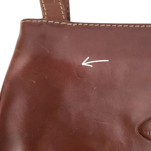 THE TREND Brown Leather Shoulder Bag made in Italy - Picture 15 of 16